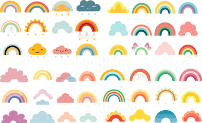 Boho Rainbow svg, Rainbow clipart, Pastel rainbow svg, Boho rainbow png, Boho rainbow clipart, Rainbow baby svg, Cricut, svg, silhouette,