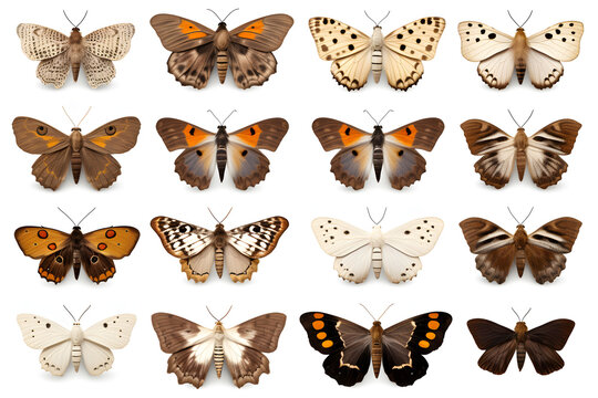 moth clip art collection