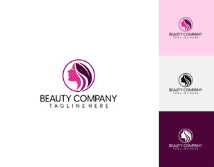Beauty logo collection template vector