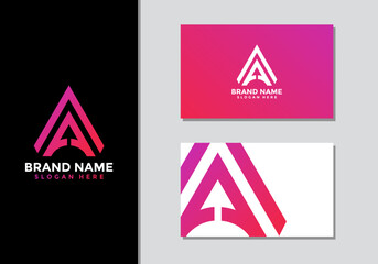 AA initial logo design, A logo, AA Letter Logo Design Template Vector EPS