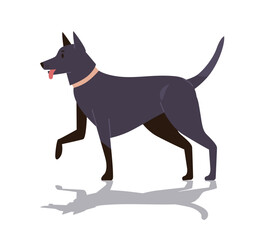 Happy national dog day greeting card cute doggy holiday of domestic animals concept horizontal