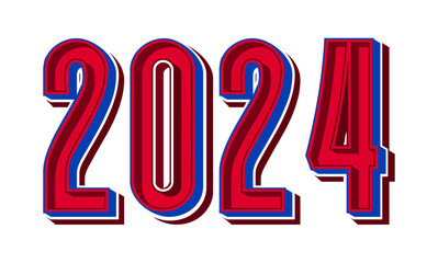 New Year 2024 background design, suitable for everyone around the world.