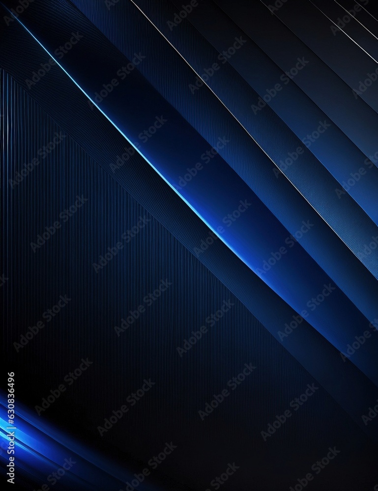 Poster dynamic red and blue abstract forms with generative ai technology