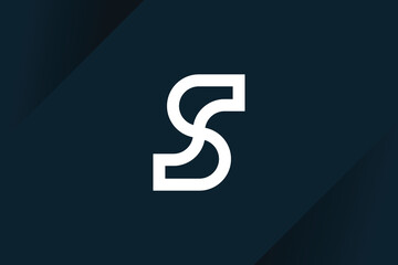 Letter S logo design vector icon with modern idea