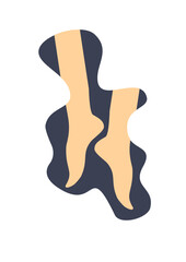 woman, woman body, woman feet, woman body in curved shape, sport, fitness, body positive