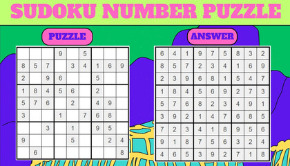 Engage in the ultimate mental workout with this captivating Sudoku number puzzle page.