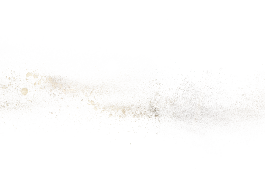 Freeze motion of golden powder exploding or throwing golden powder.