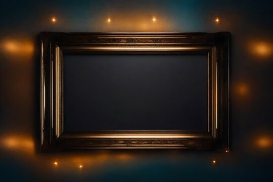 frame on dark background