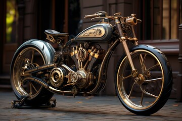 Steampunk Hightech Motorrad Dreambike