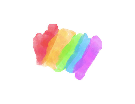 Wasserfarbe Regenbogenfarben