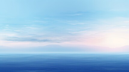 Naklejka na ściany i meble Beautiful seascape painting with a vibrant sky background