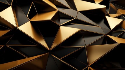 Detailed close-up of a luxurious black and gold wallpaper design