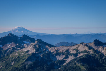 mountains and clouds