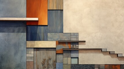 Colorful building painting with vibrant hues and diverse palette