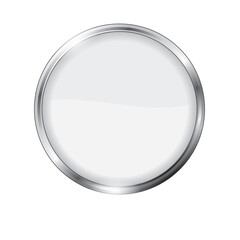 White round button