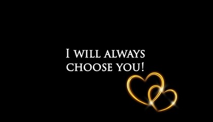 Happy Valentine’s Day. Love concept. I will always choose you. You and me together. Marriage vow  