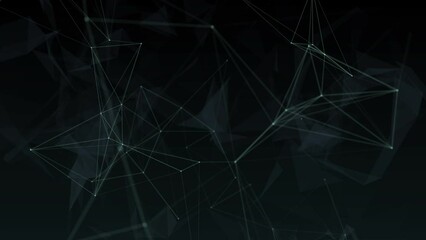 Abstract plexus shapes, Digital, communication and technology background with lines and dot