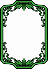 Classic engraved frame design for wedding