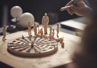 Achieve goals on a chessboard-like target board