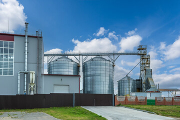 agro-processing plant for processing and silos for drying cleaning and storage of agricultural products, flour, cereals and grain