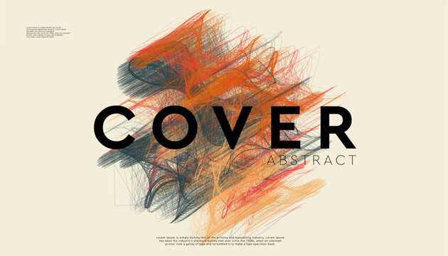 Modern Art Line Swirl in Gentle Colors. Abstract 3D Pattern for Banner, Poster, Website, Placard, Cover, Advertising. Creative Vector Wave Line in Сhaotic Style.