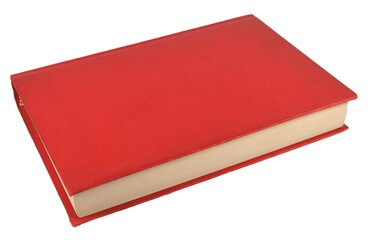 red book isolated over white