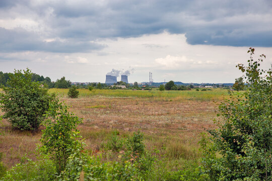 Varash cityscape with nuclear power plant