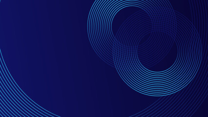 abstract blue tech background with circles