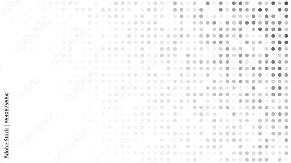 Poster monochrome halftone background with dots