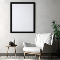 Elegant and Stylish Ambience Picture Frame Mockup, generative, ai