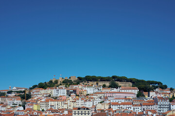 Fototapeta premium View towards Castelo de S. Jorge and Alfama, Lisbon.
