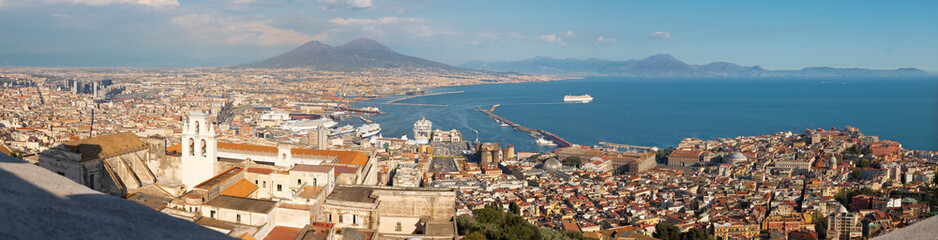 Naples - The panorama of Naples.