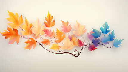 abstract autumn leaves