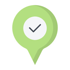 Map Marker Flat Icon