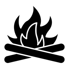 Fire Glyph Icon