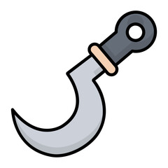 Wood Cutter Line Color Icon