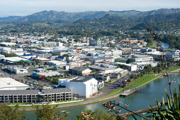 Overlooking the town of Gisborne, New Zealand