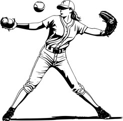 baseball player silhouette