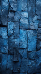 Blue stone wall texture background