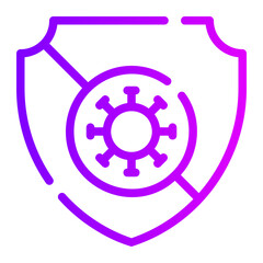 anti virus software gradient icon