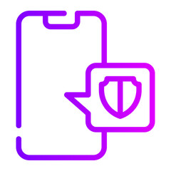 Obraz premium mobile app gradient icon