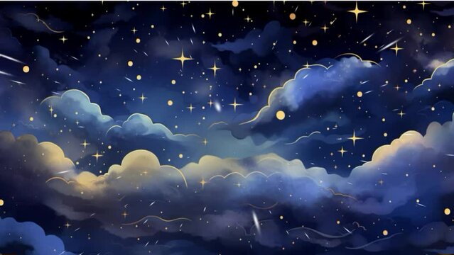 night sky with stars