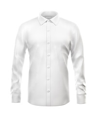 T-Shirt Blank Long Sleeve White template isolated on a white background