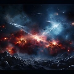  stars, space, suns , astronomy, universe, and planets background, wallpapers. AI generated