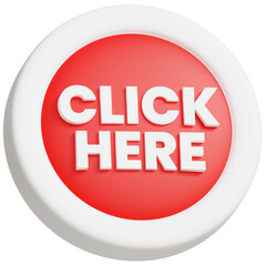 3D Click Here Button Illustration