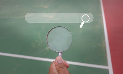 Magnifier glass for pointing for Searching browsing data on the Internet online.network,media,...