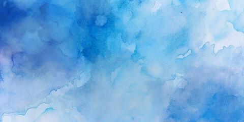 Abstract blue watercolor gradient paint grunge background texture