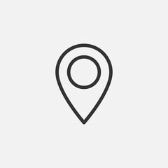 pin location flat icon vector illustration