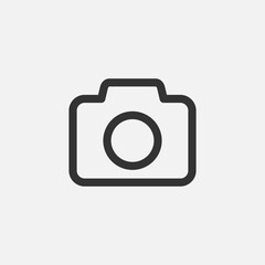 camera flat icon vector illustration