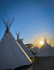 Sunset Over Teepees © Rene